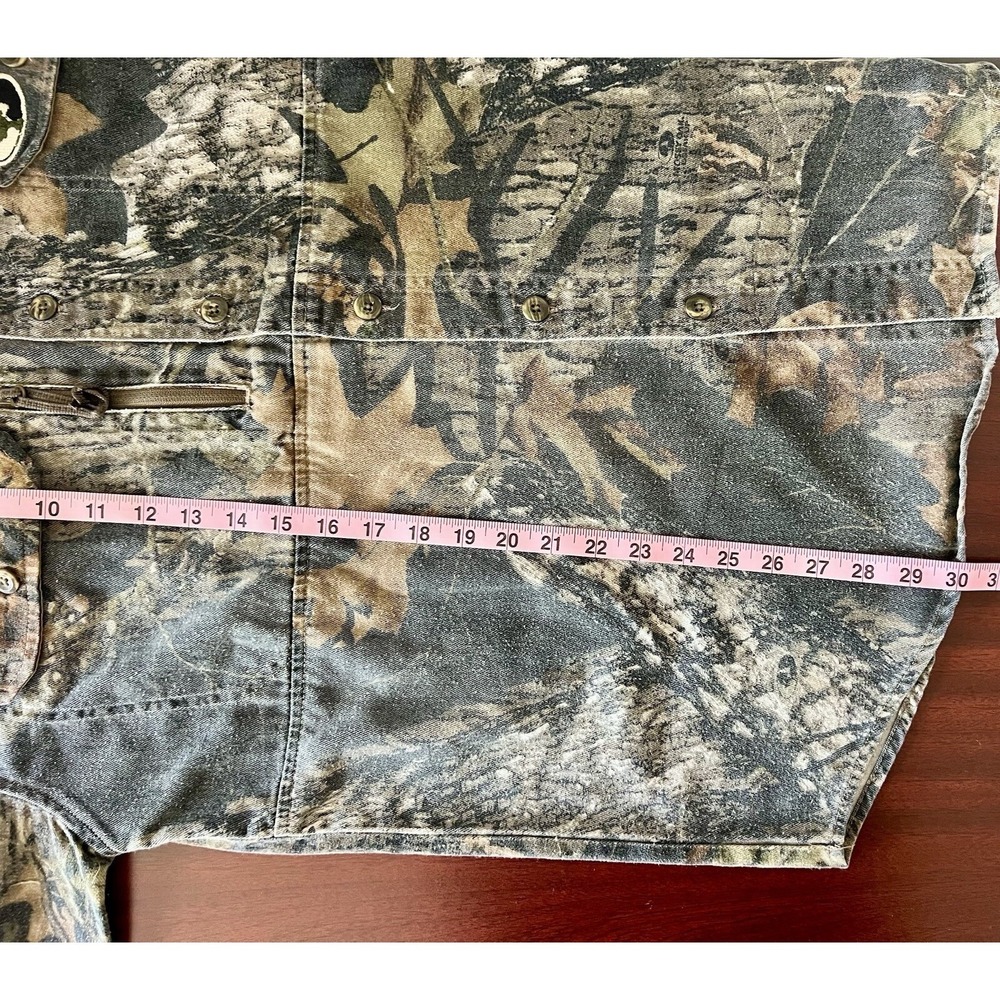 Mossy Oak Scent Stop Pro Camo Hunting Mens Shirt Large Button Down Long Sleeve - Picture 6 of 12